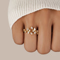 Anillo de Espiral de Cristal