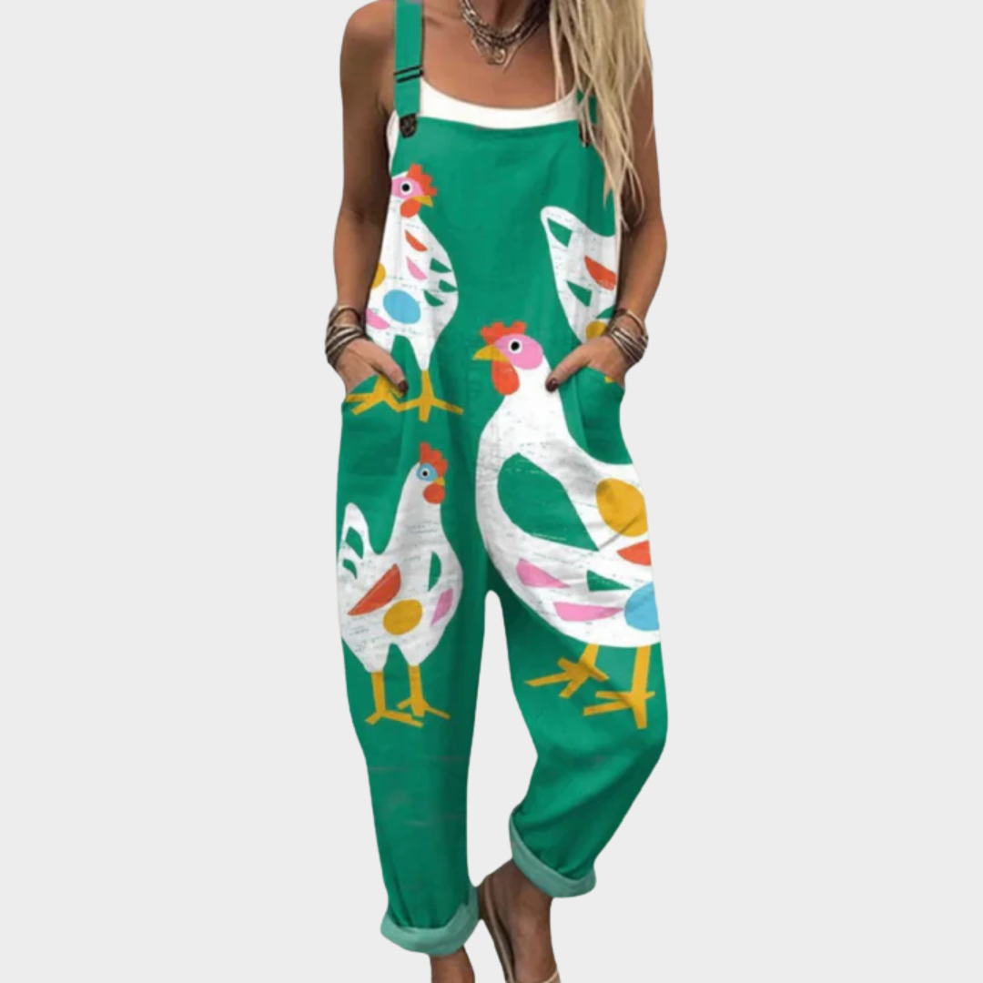 Overol estampado cómodo