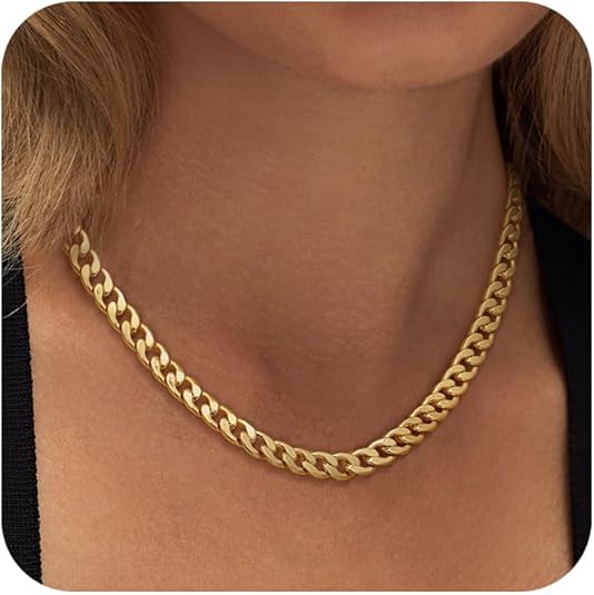 Collar de eslabones cubanos gruesos