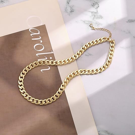 Collar de eslabones cubanos gruesos