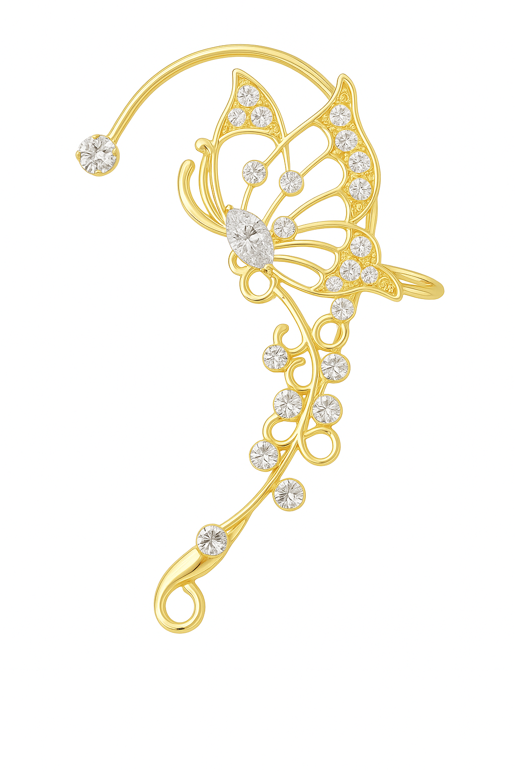 Cuff de Oreja Etherea Mariposa – Par