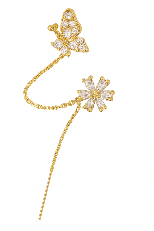 Brazalete Auricular en Forma de Flor – Par