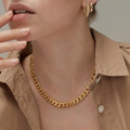 Collar de eslabones cubanos gruesos