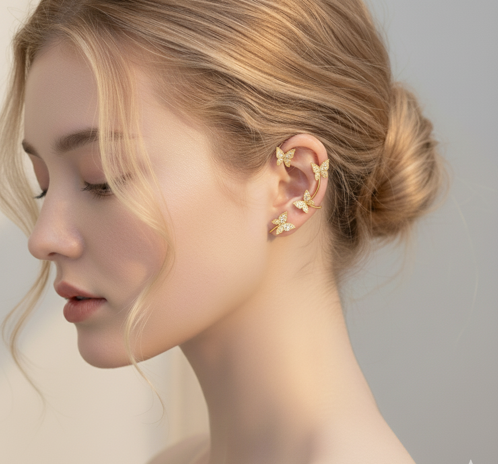 Cuff de Oreja Mariposa Celestia – Par
