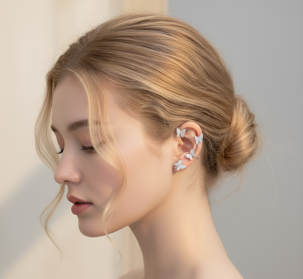 Cuff de Oreja Mariposa Celestia – Par