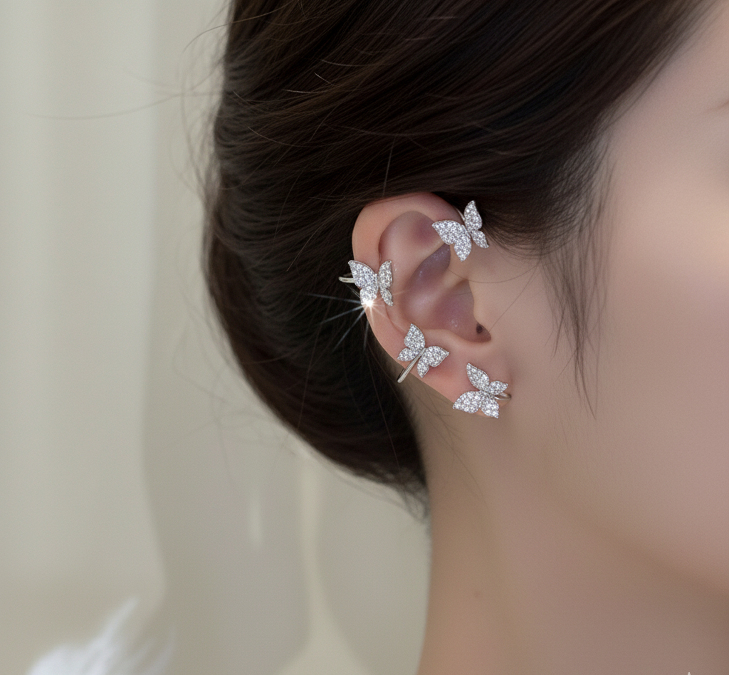 Cuff de Oreja Mariposa Celestia – Par