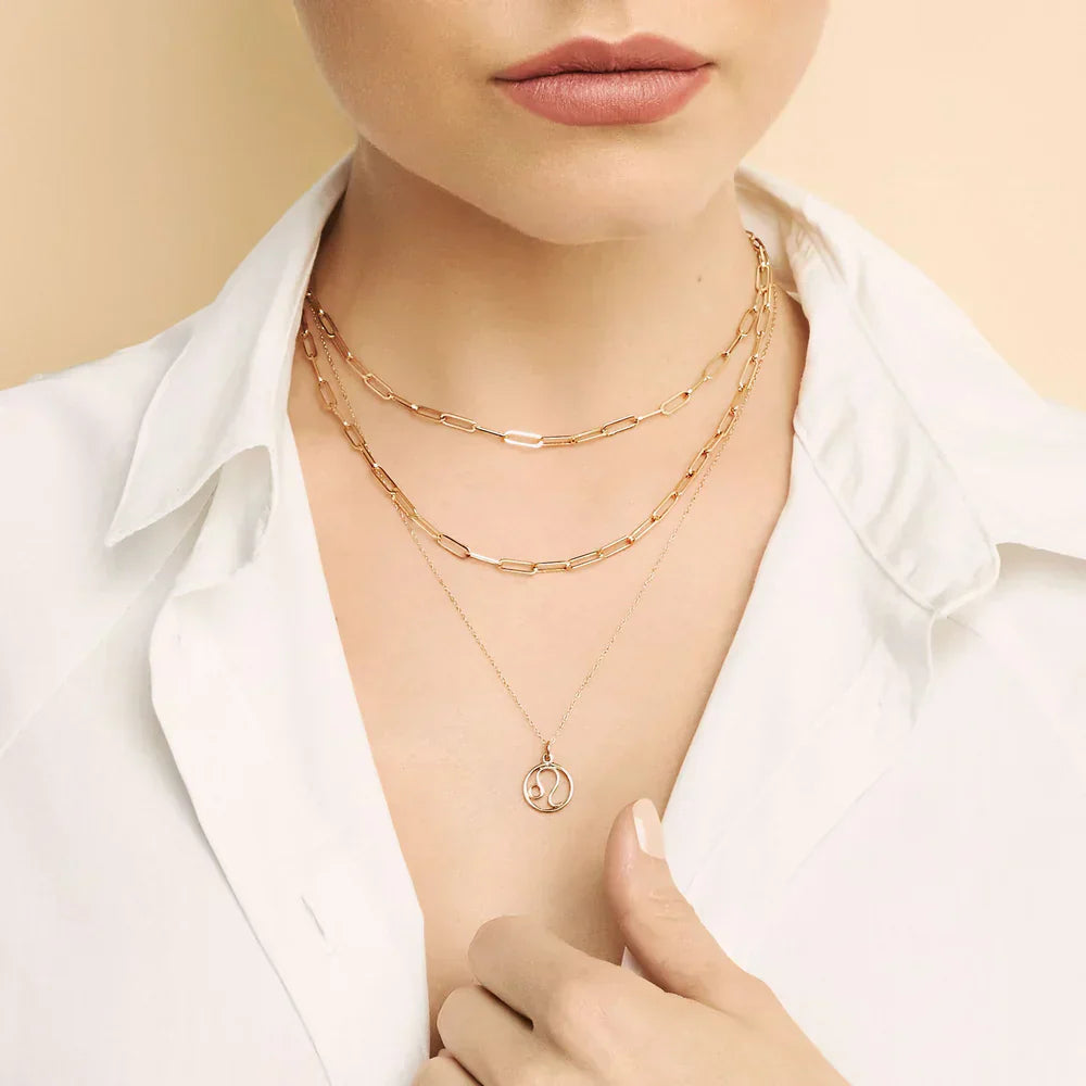 Collar con signo zodiacal | Oro