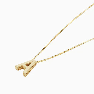 Collar con inicial y letra de amor | Oro