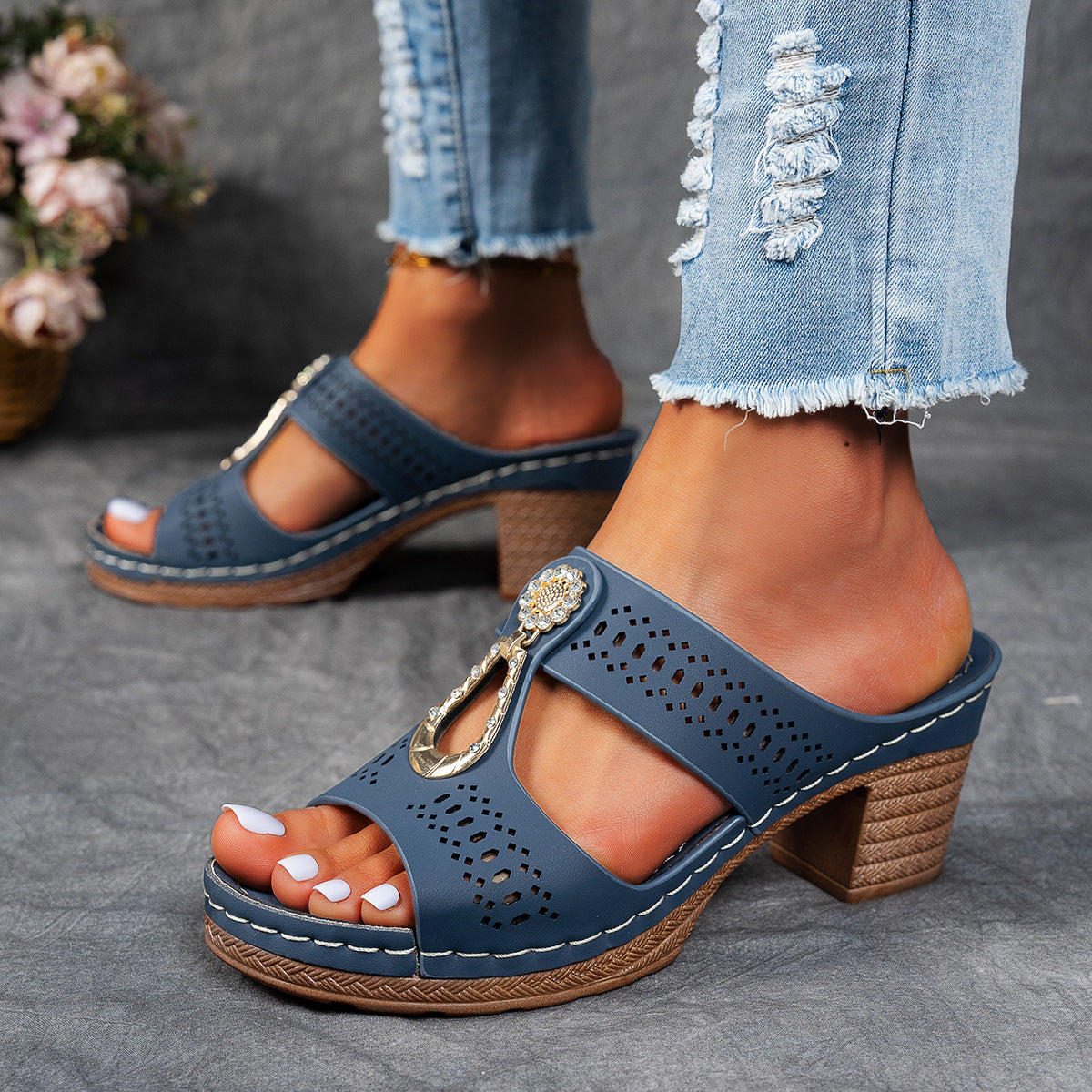 Ruby | Sandalias de tacón ortopédicas