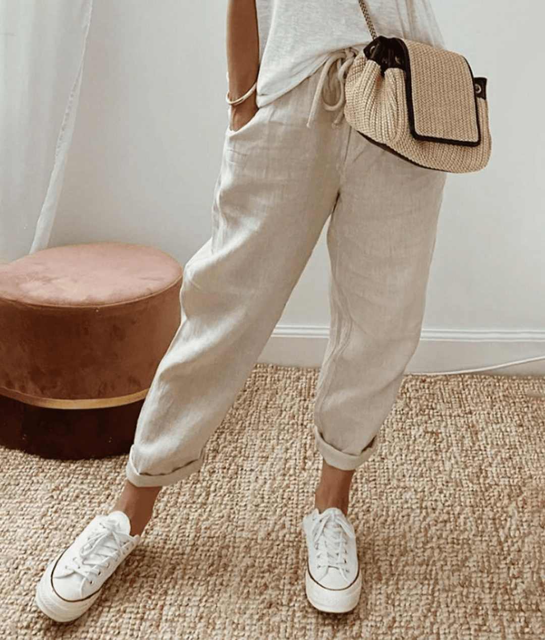 Ella | Pantalones Elegantes de Algodón y Lino