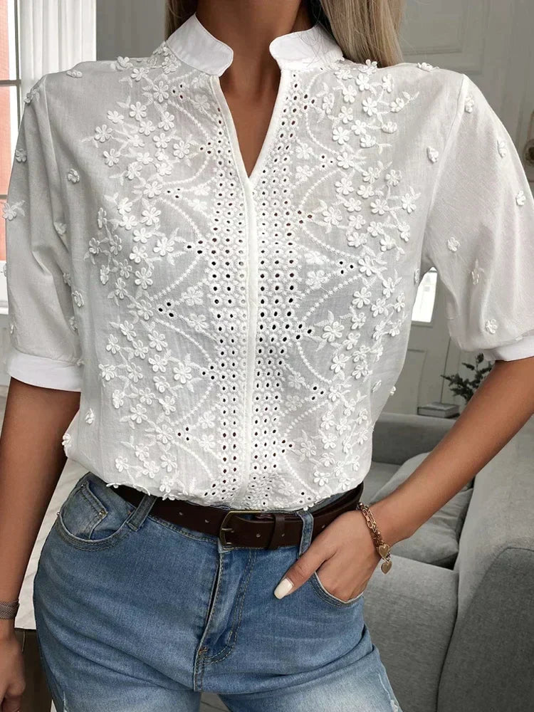 Blusa Bordada Elegance