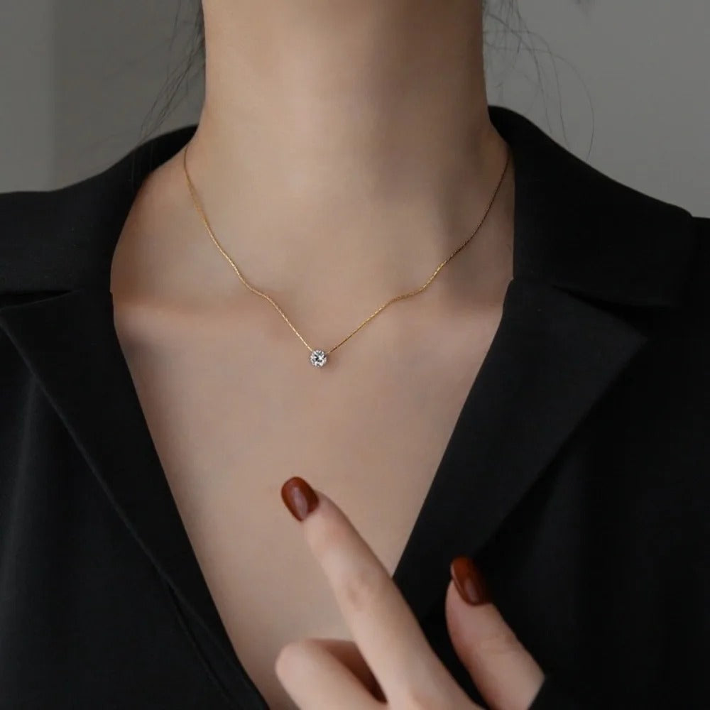 Collar de Moissanite Cléa