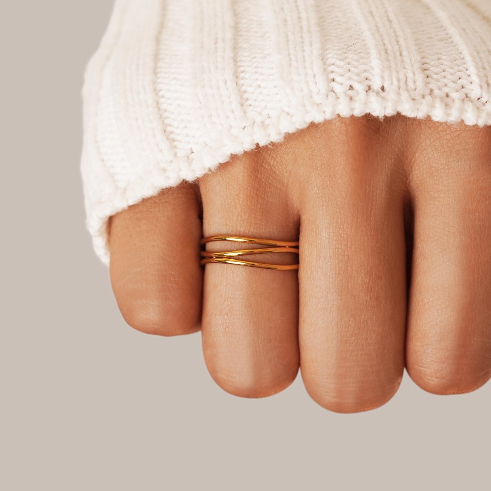Anillo infinito Dorado