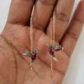 Pendientes en Forma de Colibrí