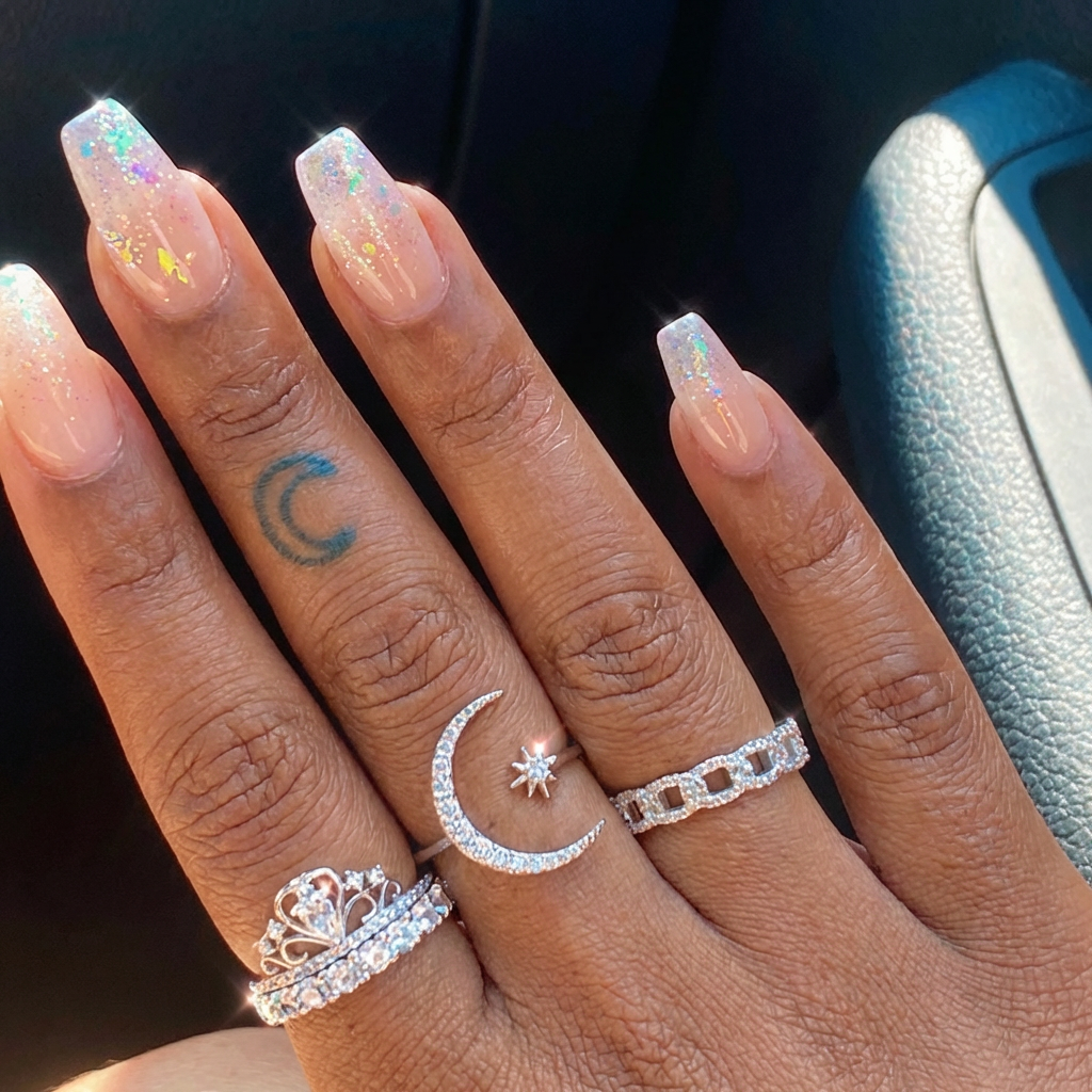 Anillo de Luna y Estrella hecho de Plata