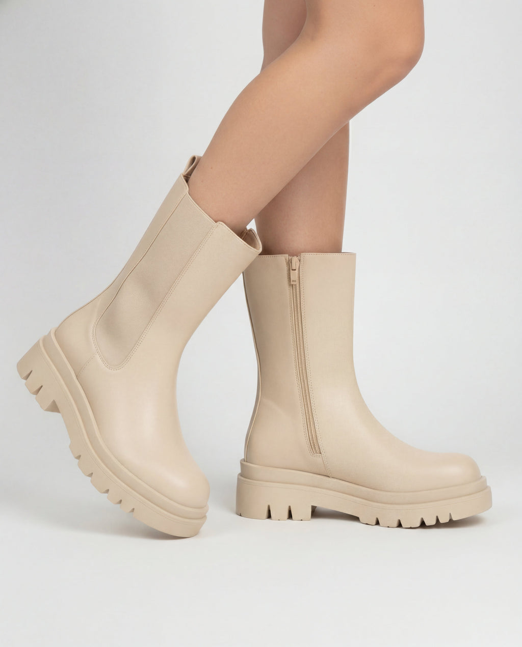 Chelsea - Botas Beige