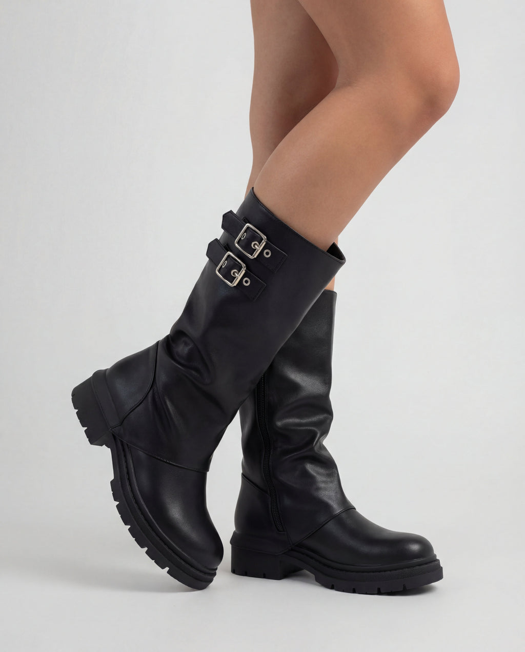 Olaya - Botas Cubiertas con Cremallera