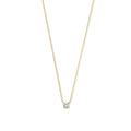 Collar con piedra moissanite Cléa | Oro