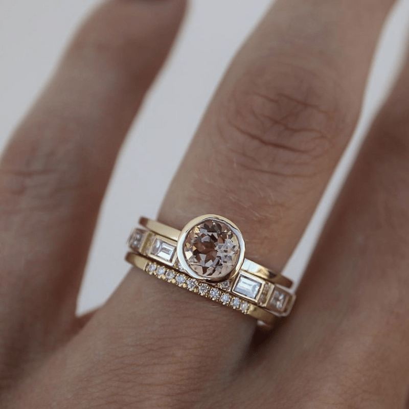Sofía | Set de anillos dorados