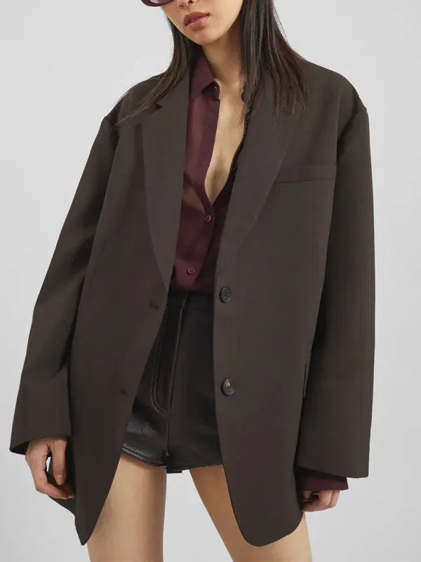 Sofía | Blazer cruzado extragrande "Poder de la Tierra"