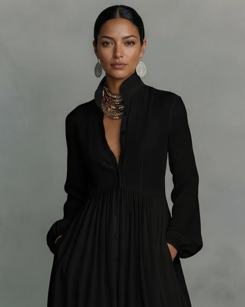 Lara - Vestido que Estiliza tu Figura y Combina Elegancia