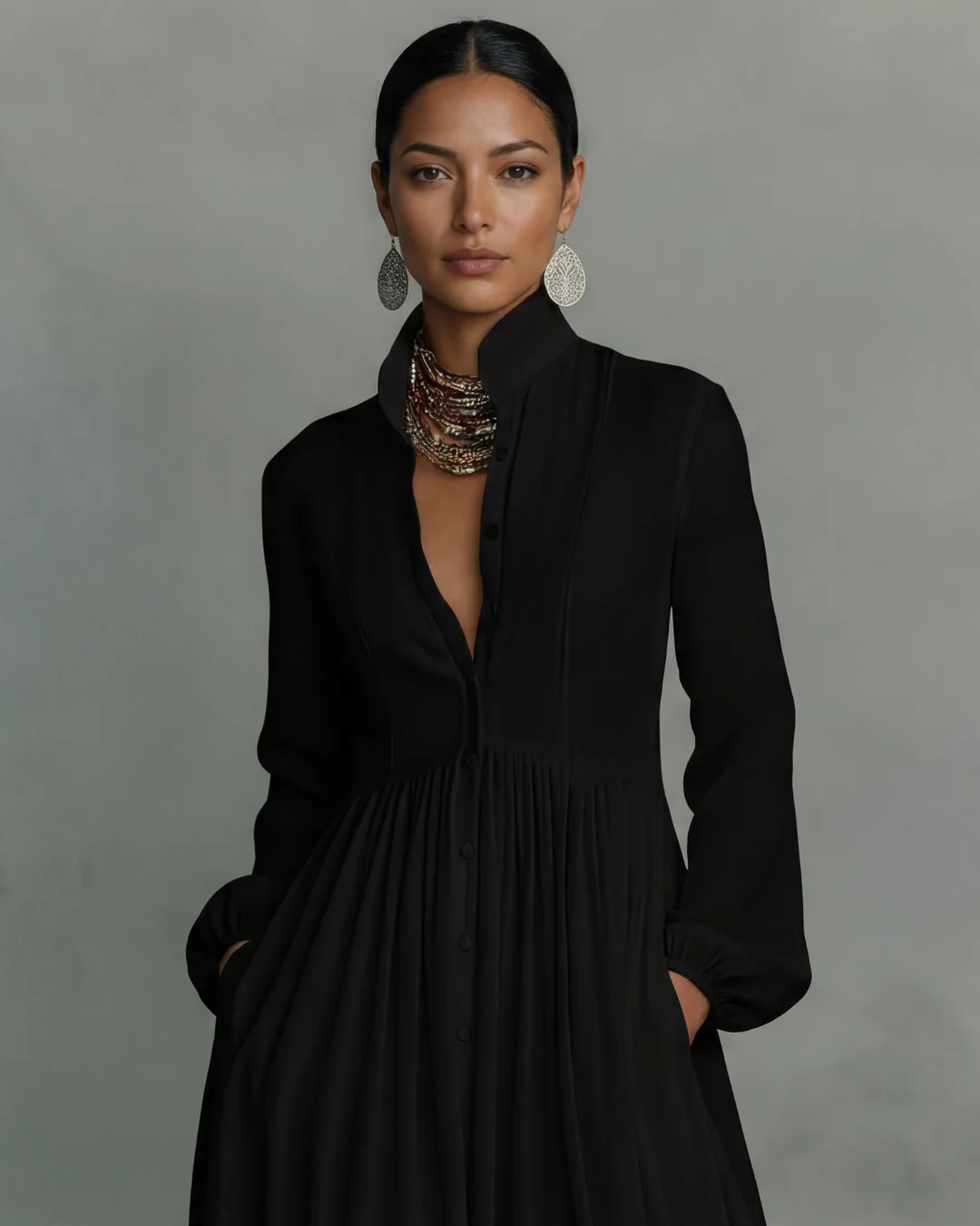 Lara - Vestido que Estiliza tu Figura y Combina Elegancia