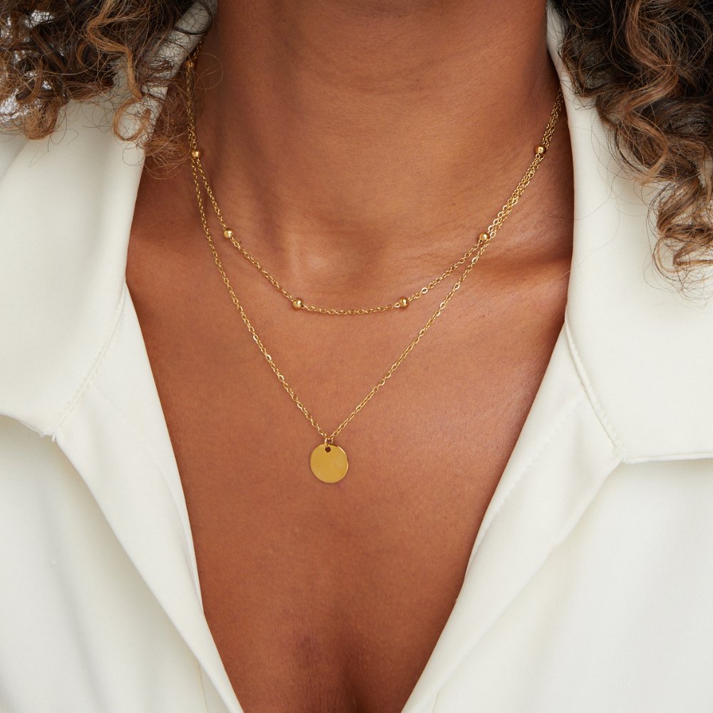 Collar con Disco Estratificado