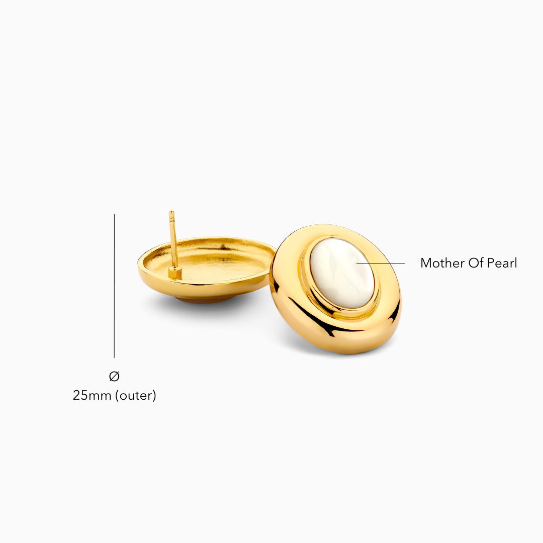 Pendientes Giselle Perla | Oro