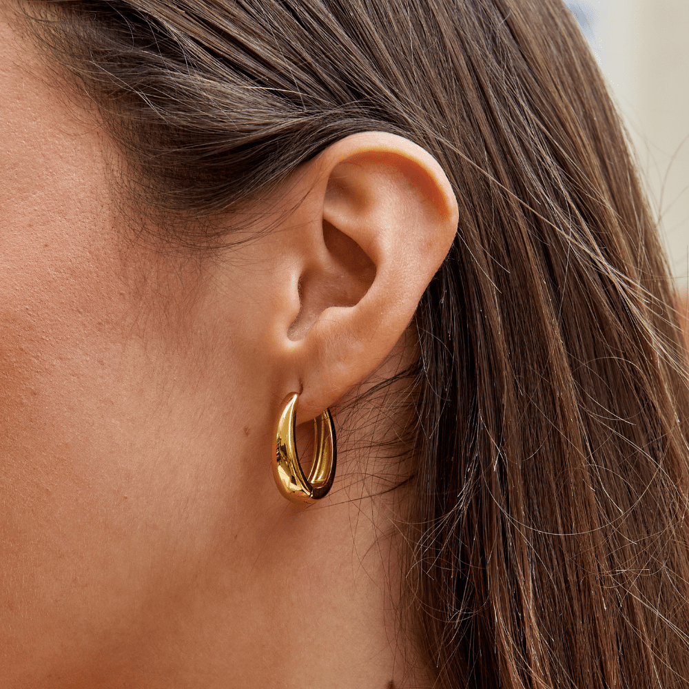 Pendientes de aro Valentina Dorados